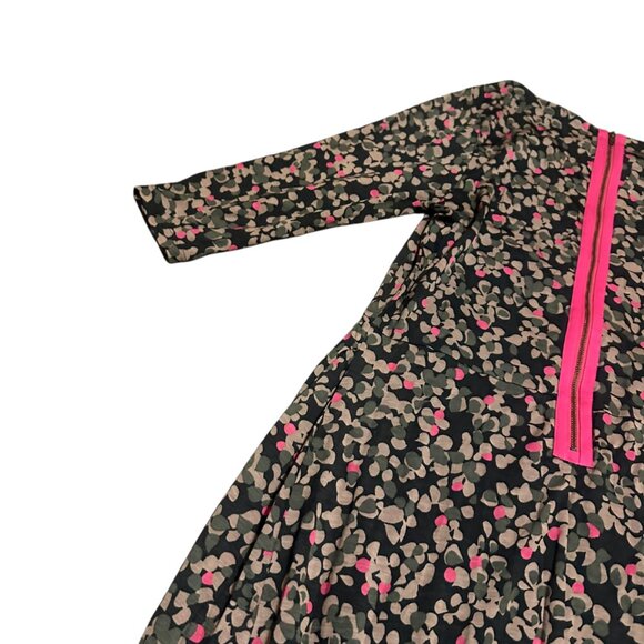 Boden Knee-Length Sheath Dress 3/4 Sleeve Stretch Colorful Size 8R Women's - Picture 8 of 11